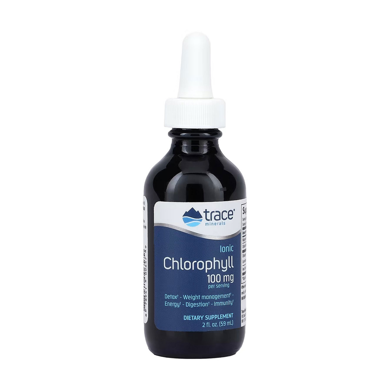 Хлорофіл Trace Minerals Ionic Chlorophyll 100 мг, в рідині, 59 мл
